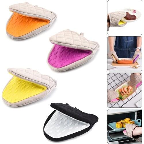 1pcs Silicone Anti-scalding Oven Gloves Mitts Kitchen Silicone Gloves Tray Dish Bowl Holder Baking Insulation Hand Clip Dropship