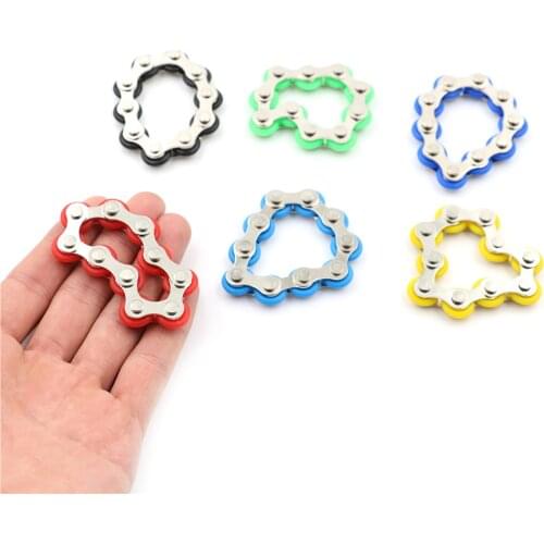 10 Bit Bicycle Chain Children Anxiety Relief Fidget Roller Novelty Sensory Kids Toys Stress Reliever Decompression Fidgeting Toy