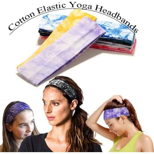 2019 Dye Cotton Lycra Stretch Headbands by Funny Girl Designs
