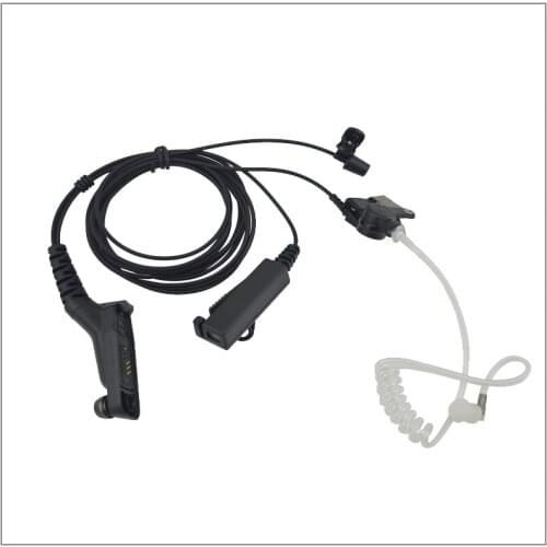 3-Wire Surveillance kit w/ transparent Tube&Finger PTT,Separate Mic for Mototrbo APX7000,XPR6500,XIRP8200,MTP6550,DP4801 Headset