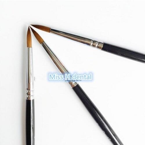 3pcs New Dental Porcelain Brush Pen 6# Dental Lab Equipment