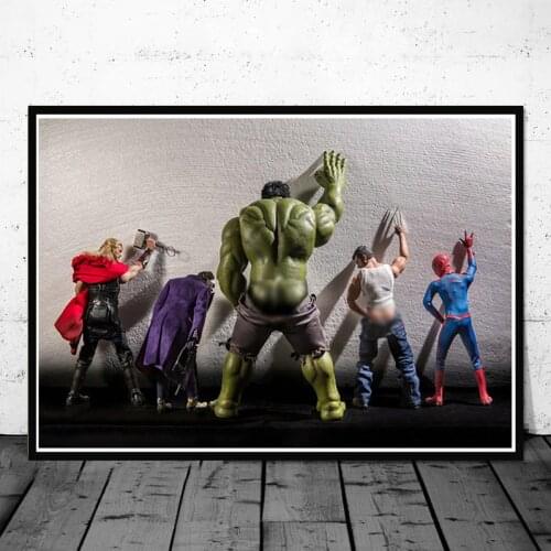 Diamond Painting Marvel Poster Superhero Funny Pee Avengers Prints Hulk Spiderman Home Decoration Kids Gift Room Decor