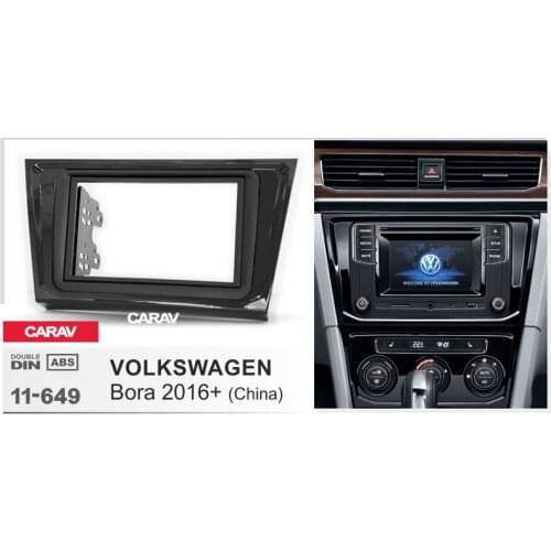 CARAV 11-649 car radio stereo face facia surround trim Kit VOLKSWAGEN Bora 2016 Stereo facia surround install trim fit Dash Kit