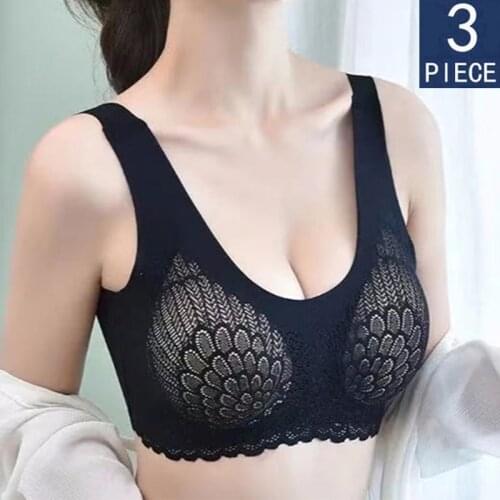 Women Push Up Bras For Lingerie Crop Tops Seamless Bra Plus Size Breast Lift Up Latex Bra Underwear Bh Lace Bralette Padded Vest