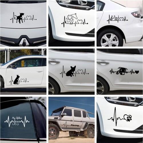 Dropshipping Modern ECG Wall Sticker Pvc Removable vinyl Stickers Room Decoration home decal