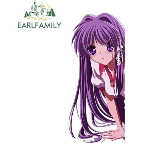 EARLFAMILY 13cm x 5.8cm For CLANNAD Funny Car Stickers Motorcycle Decal Car Styling Waterproof 3D Scratch-Proof Vinyl Material