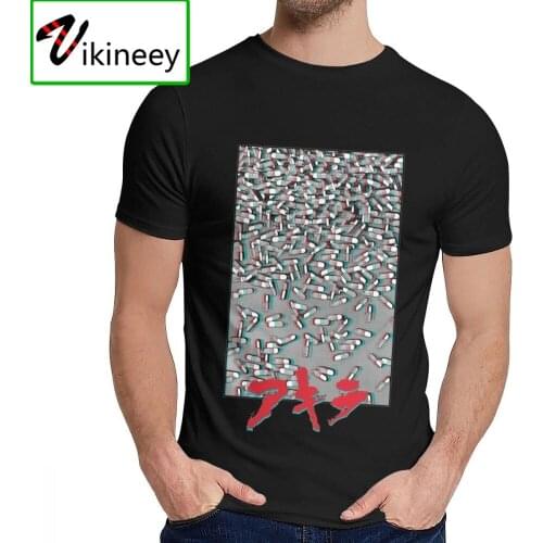 Hip Hop Akira Capsule Vaporwave Pills Kanji Katsuhiro Otomo T shirt Japan Manga Anime Fashion Crewneck T-shirt