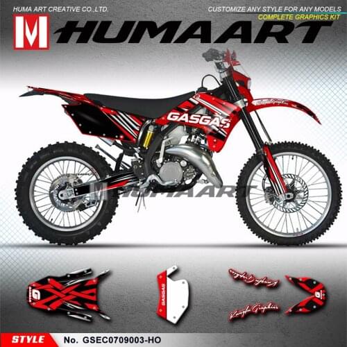 HUMAART MX Graphics Off-Road Stickers for GAS GAS EC SIXDAYS NAMBOTIN FSE FSR 125 200 250 300 450 515 2007 2008 2009