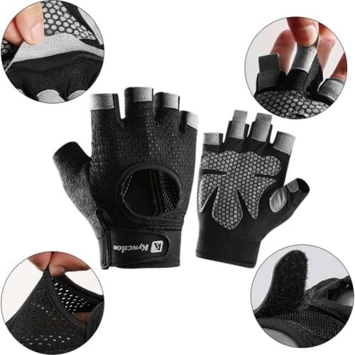 Men Summer Cycling Gloves MTB Road Gloves Gym Fitness Non-slip Sports Gloves Mountain Bike Half Finger Gloves