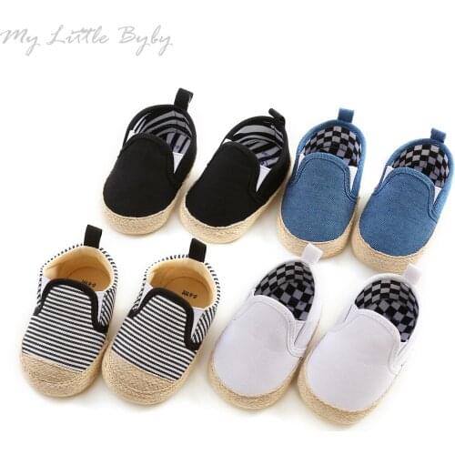 2020 New Fawshion 0-18M Baby Boys Shoes Baby Fashion Cotton Soft Sole Non-slip Toddler Shoes Kids Infant First Walker