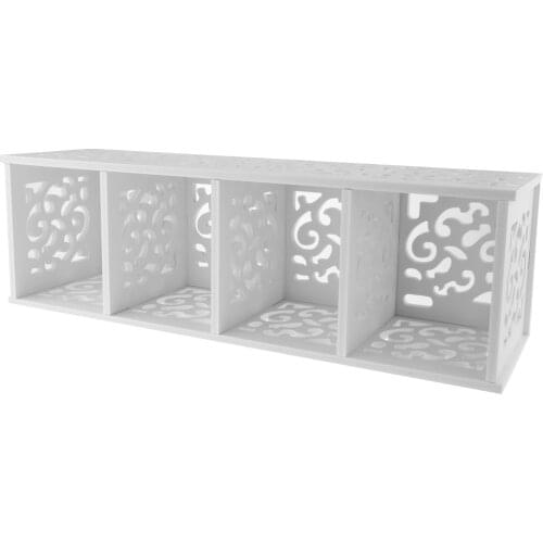 Floating Shelf Wooden Plastic Wall Shelves Storage Tidy Rack for Any Room