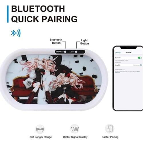 Multifunction Bluetooth Speaker Glow Tobacco Tray for Smoking Voice Control Led Rolling Trays Smoking Tool