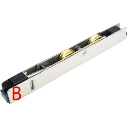 13*20mm Sliding Door Plastic Steel Window Pulley Aluminum Alloy Roller Muted Brass Wheel Household Hardware Part
