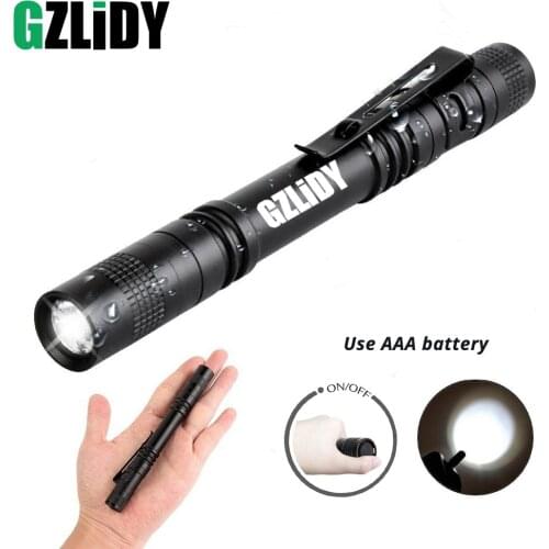 Pen Light Mini Portable LED Flashlight Waterproof 1 Switch Mode led flashlight For the dentist and for Camping Hiking Out