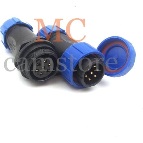SP21 waterproof connector 7 pin, industrial power cable connector, automotive solder wire connector plug and socket
