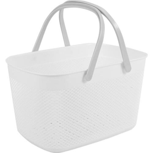 Plastic Hand Basket Bathroom Storage Baskets With Handle Household Storage Tools Large Capacity