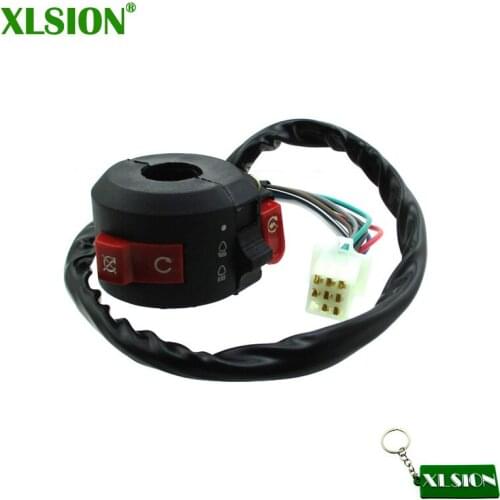 XLSION 8 Wire ATV KILL LIGHT START SWITCH For Chinese 50cc 70cc 90cc 110cc ATV Quad