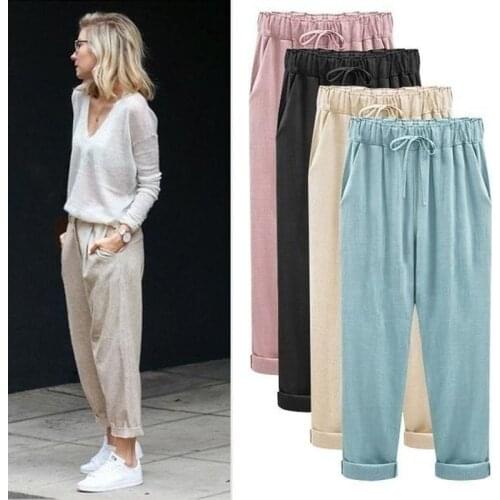 ZOGAA Women's Cropped Trousers