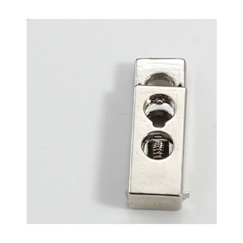 10pcs Pack Cord Lock Toggle Stopper lock Bean Silver Plated Toggle Clip NK161