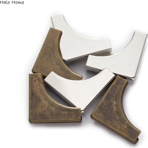 15pcs 2 Color Scrapbooking Book Albums Diary Cover Corner Menu Folders Bags Metal Corner Protectors Decor 33mm(1 3/8")