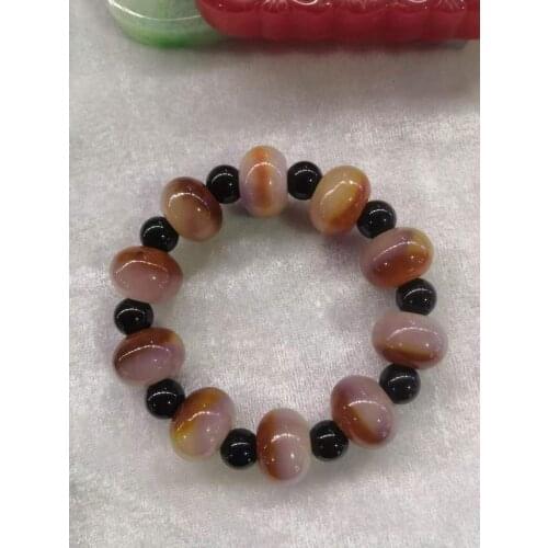 2020100% Natural jade Bicolor bracelet bangles handcarved jadite jade beads bracelets jade jewelry beads real jade bangle