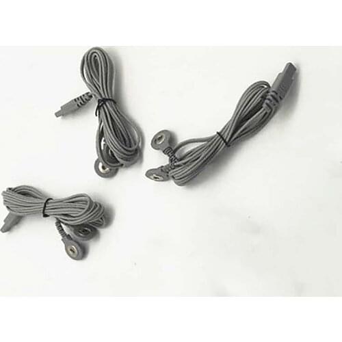 3/6 PCS Electrode Wire Connection Line Square interface clip Cable for KWD-808I Electroacupuncture Accessories