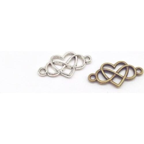 High quality 33 pcs alloy love heart charms flower fit DIY handmade necklace earring bracelet charms Jewelry Making