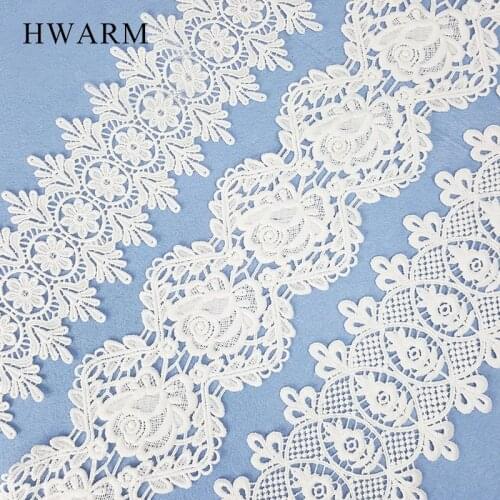African Lace Fabric Ribbon Wedding Sewing Trim Diy Computer Embroidery Water Soluble High Quality Milk Silk Curtain Accessories