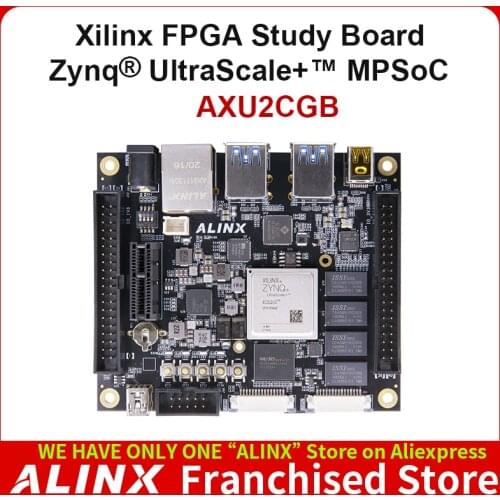 ALINX AXU2CGB: Xilinx Zynq UltraScale+ MPSoC ZU2CG FPGA Development Board Vitis-AI DPU 2GB DDR4 8GB EMMC