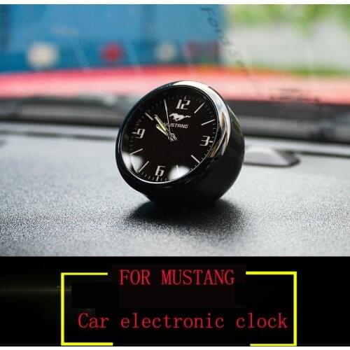 Car Clock Car Electronic Watch Quartz Watch Instrument Panel Air Outlet Clock Internal Decoration For Ford Mustang