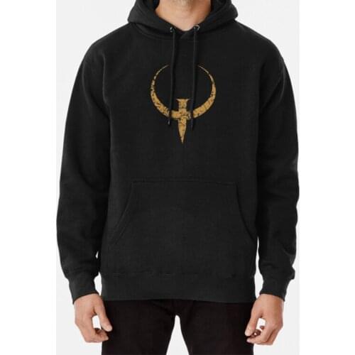 Quake - Bronze Hoodie Quake Quake 2 Doom Id Fps First Person Shooter Oldschool Retro Nostalgia