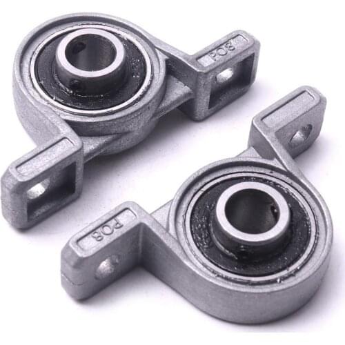 CHEERBRIGHT 2Pcs/lot Silver 8mm Zinc Alloy Diameter Bore Ball Bearing Pillow Block Mounted Support
