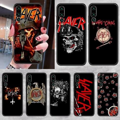 Slayer Heavy Metal Rock Phone case For Huawei P Mate P10 P20 P30 P40 10 20 Smart Z Pro Lite 2019 black painting waterproof