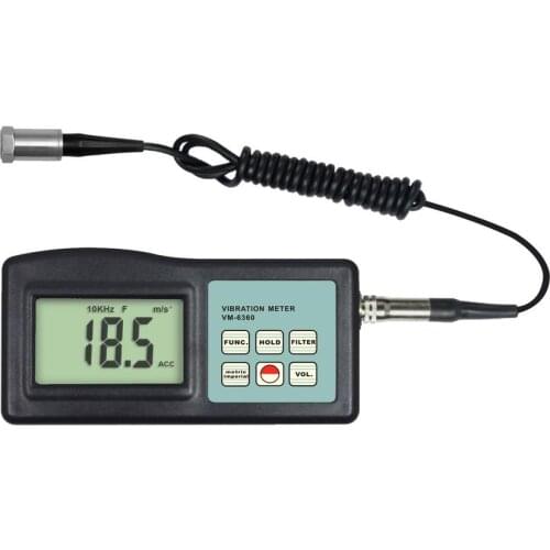 LANDTEK VM-6360 Digital Vibration Meter Vibrometer Gauge Tester 10Hz-10kHz