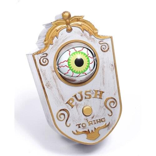 Halloween Decorations Halloween Doorbell Animated Eyeball with Spooky Sounds Haunted HouseTrick or Treat Event for Kid