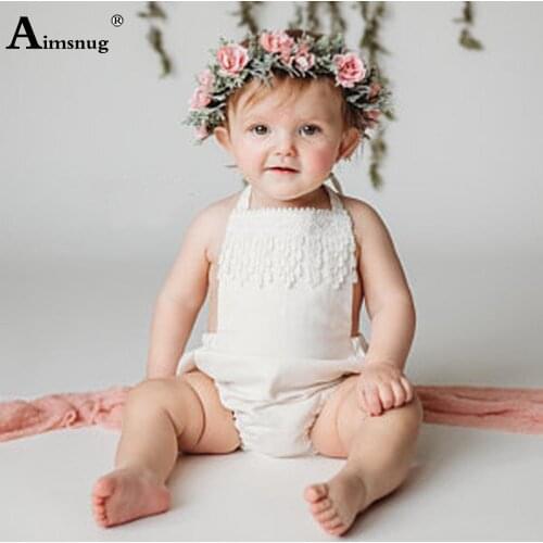 Children Toddler Sweet Rompers Kids Clothing 2021 European Style Infant Casual Skinny Playsuits Baby Girls Sleeveless Bodysuit