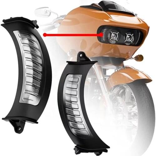 For Road Glide Front Led Turn Signal Light with White DRL For 2015-2020 Road Glide Led Turn Signal Lights Motorcycle Lamp New