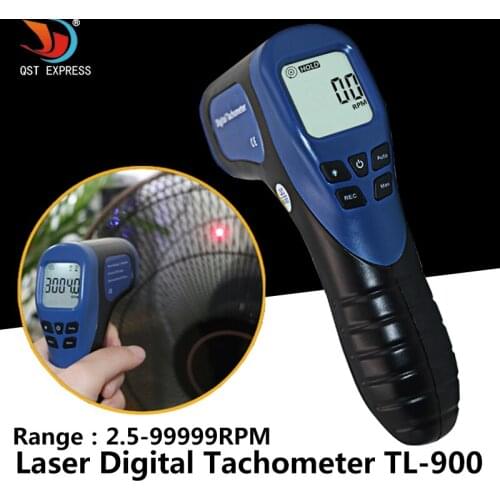 TL-900 Tachometer Laser Digital Tachometer Non-Contact Measuring Range:2.5-99999RPM Motor Wheel Lathe Speed Meter