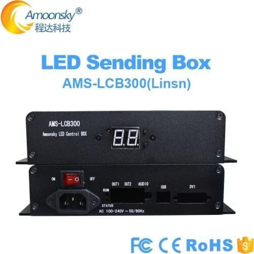 Linsn ts802 sending box included power with brightness adjust support linsn ts802d sending card for p5 led panel display