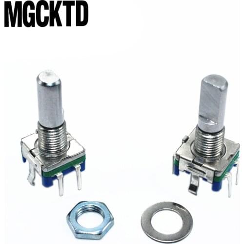 Rotary encoder,code switch/EC11/ audio digital potentiometer,with switch,5Pin, handle length 20mm
