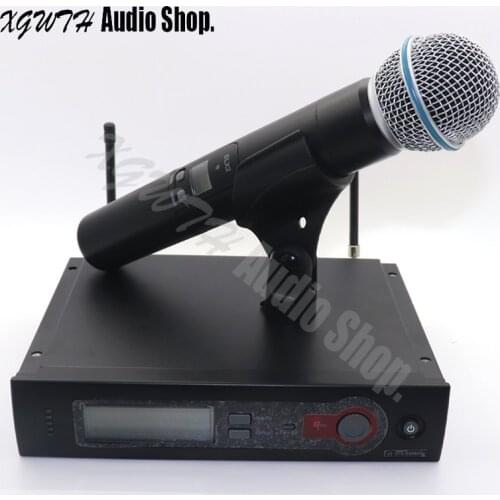 100% XGWTH Brand SLX SLX24 BETA58A UHF Professional Wireless Microphone System Dynamic Cardioid Handheld Karaoke Microfone Mic