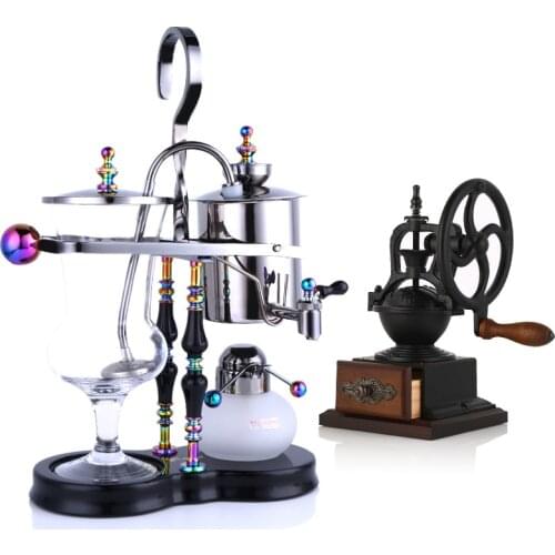 Royal Balance Syphon Maker Belgian pots Home siphon coffee makers Coffee pots + Handwheel grinders coffee maker machine