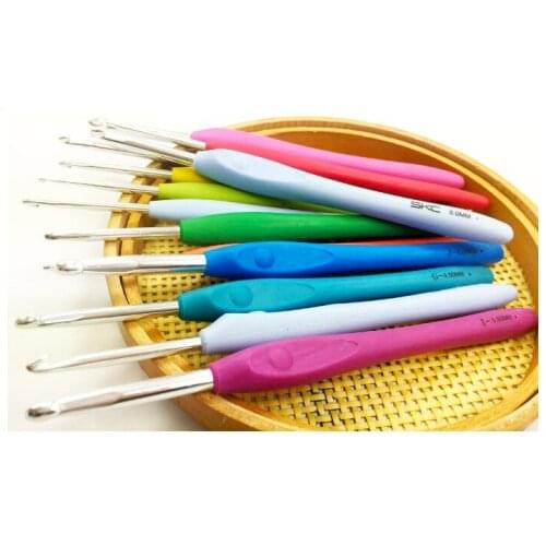 SKC Crochet Hooks Needles Stitches Knitting Craft Case Crochet agulha set Weaving Sewing Tools 1.5 2.0 2.5 3.0 3.5 4.0 5.0 6.0mm
