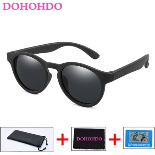 DOHOHDO New Polarized Kids Sunglasses Boy Girl Children Sun Glasses Brand Designer Safety Baby Infant Shades UV400 Eyewear Gafas