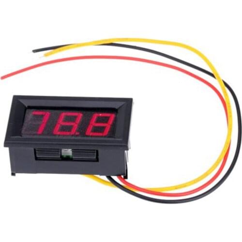 0.56" Red Blue Green Digital 0.56 Inch LED Display Panel Voltage Meter Voltmeter 3 Wires 3 Three Voltage Meter DC Voltmeter