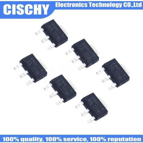 20pcs/lot AMS1117 AMS1117-ADJ AMS1117-1.8 AMS1117-1.2 AMS1117-5.0 AMS1117-2.5 AMS1117-3.3 AMS1117-5.0 AMS1117-1.5 SOT-223
