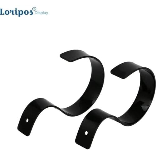 20pcs Clear Black Acrylic Belt Display Rack Belt Exhibition Stand Holder For Clothing Shop