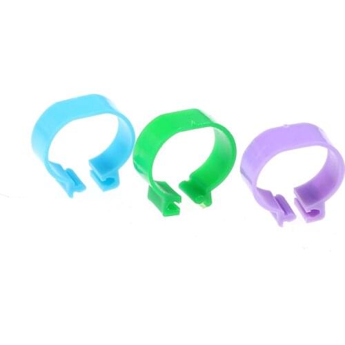 20 Pcs Inside Diameter 2.0 Cm Chicken Ring Hen Pigeon Leg Band Poultry Dove Birds Quail Goose Chicks Duck Parrot Clip Rings
