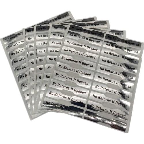 200pcs Warranty Void Tamper Proof Evident Sticker No Returns If Opened 50mm X 10mm