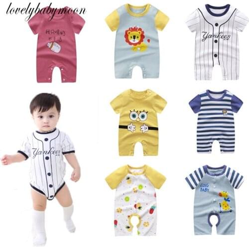 2020 Summer Baby Boys Girls Fashion Ha Cloth Newborn Baby Climbing Clothes Brands Baby Girl Romper Infant Costumes Pajama